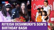 Aishwarya Rai With Aaradhya, Rani Mukerji, Taimur, Jeh & Others At Riteish Deshmukh's Son's Birthday